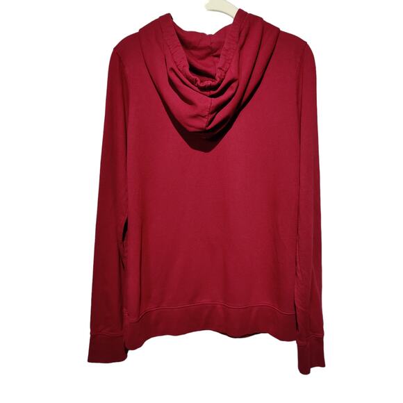American Giant Women's Sz S Red Pullover Hoodie Cotton Modal Blend Sweatshirt - Picture 6 of 6